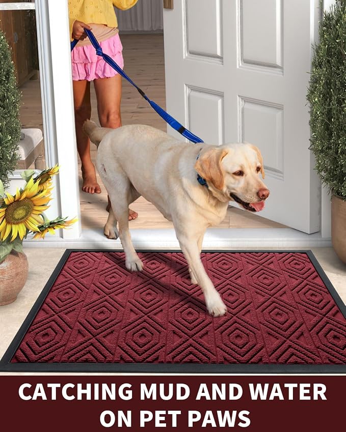 Yimobra Door Mat, Outdoor Indoor Entrance Welcome Mat, Heavy Entry Front Door - Image 5