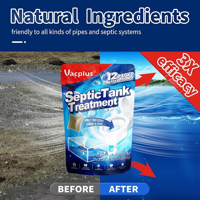 Vacplus Septic Tank Treatment 12 Pcs - Image 2