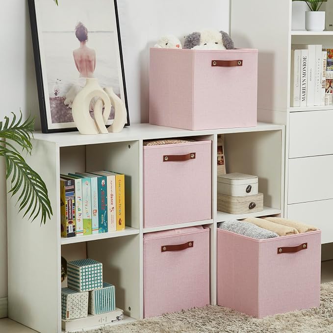 Collapsible Fabric Storage Cube Bins - Image 7