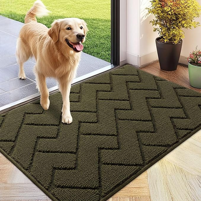 hicorfe Front Door Mat Outside Entrance, Stain and Fade Resistant, Non Slip by Hicorfe