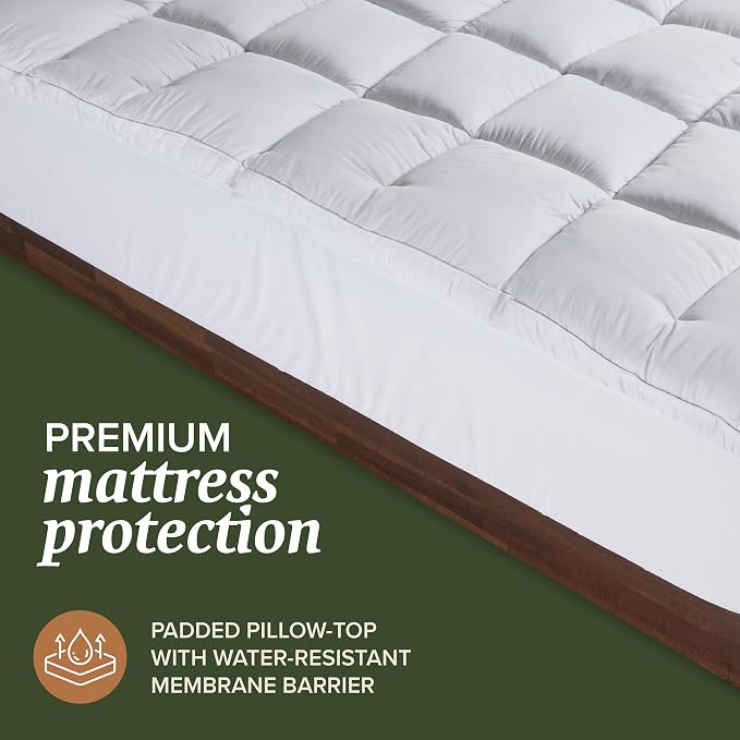 Beckham Hotel Collection Full Size Hybrid Mattress Protector & Pad - Image 2