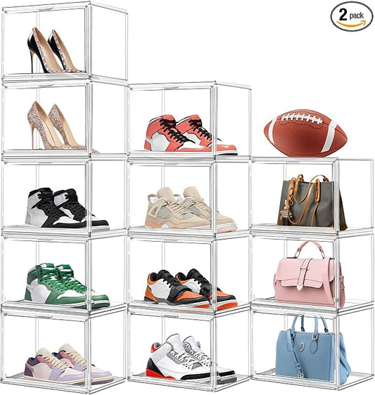 12 Pack Thicken Shoe Rack Organizer by EDSFAM