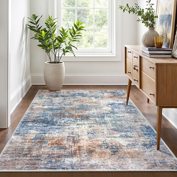 IOHOUZE Abstract Area Rug 4x6 Ft Washable Rugs - Image 8