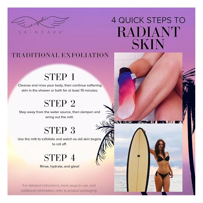 Seraphic Skincare Premium Exfoliating Mitt - Image 4