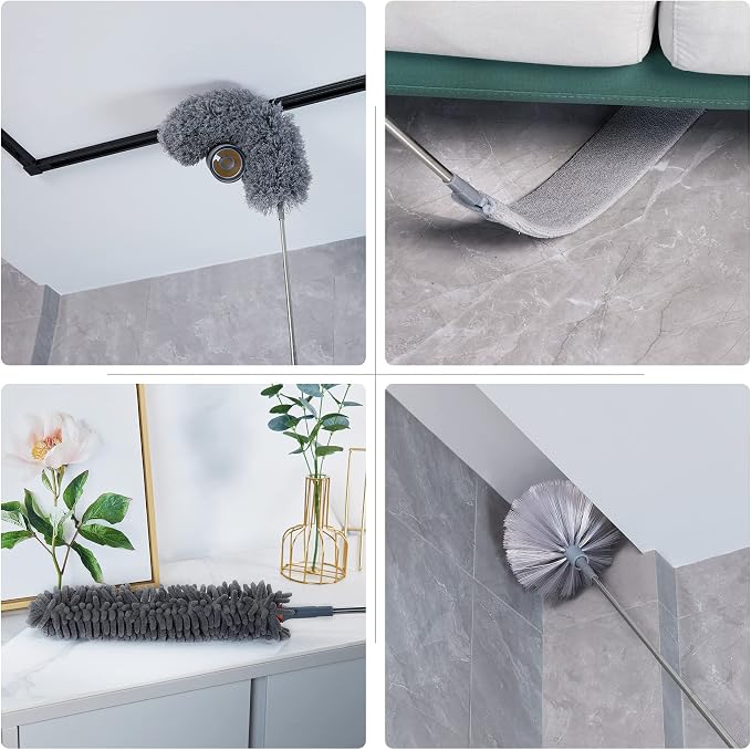 BOOMJOY Microfiber Feather Duster 7PCS, Bendable Dusters - Image 2