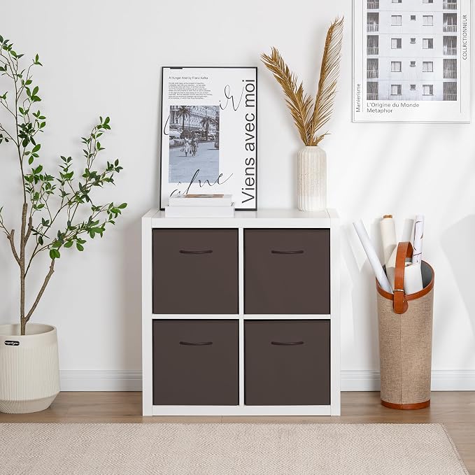 StorageWorks Brown Storage Cubes, 13x13 Storage Cube Bins - Image 4