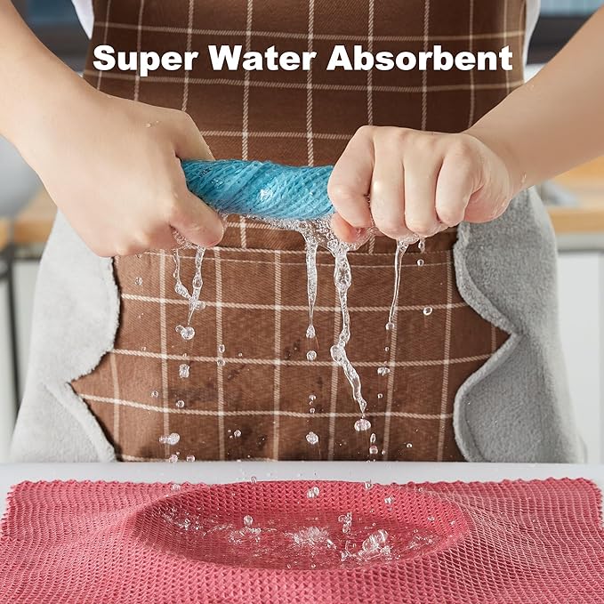 JOYMOOP Waffle Weave Cleaning Cloth, Reusable Absorbent Microfiber Cleaning - Image 5
