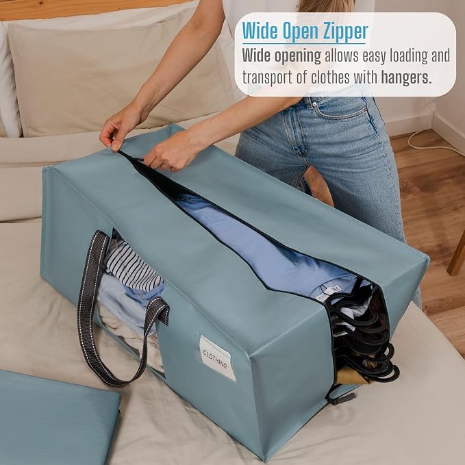 VENO 10 Pack Moving Bags for College, Heavy-Duty Storage Totes, Moving Boxes - Image 2