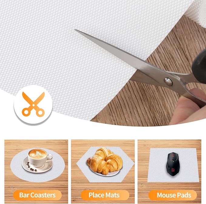 Kitchen Shelf Liner Drawer Liners, Non-Adhesive Refrigerator Liners Waterproof - Image 3