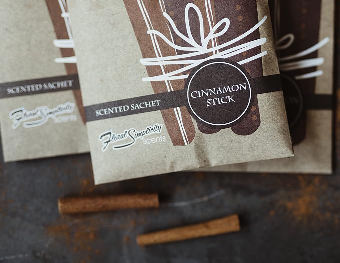 Simplicity Scents Cinnamon Sticks Scented Sachets Pack of 3, Fall & Winter - Image 7