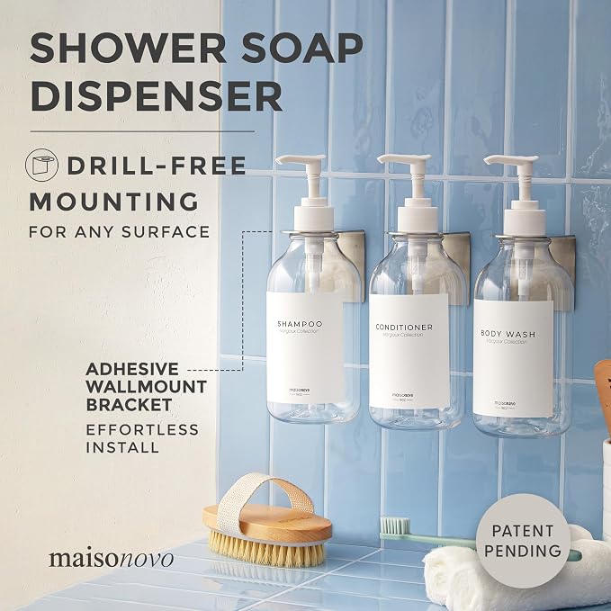 MaisoNovo Shampoo and Conditioner Dispenser - Image 2
