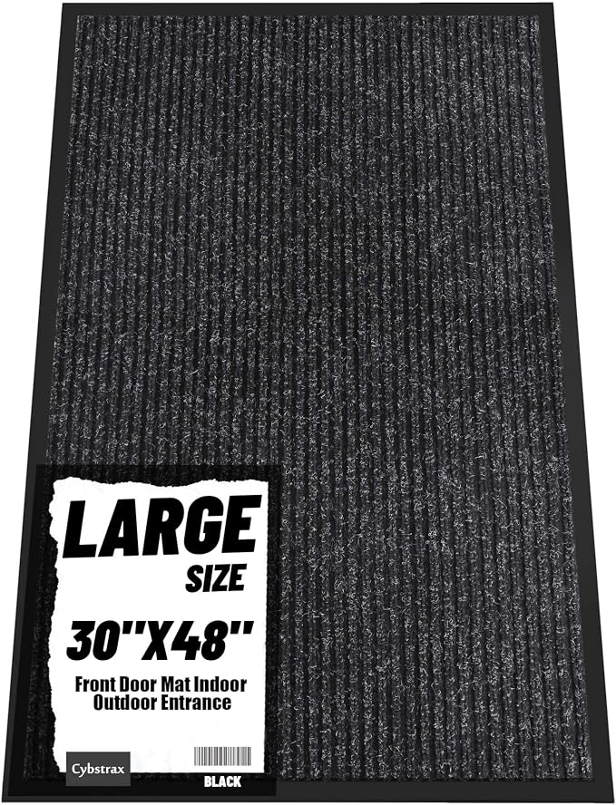 Front Door Mat Indoor Outdoor Entrance, TPR Backing Non-Slip Doormats, Low by Unknown