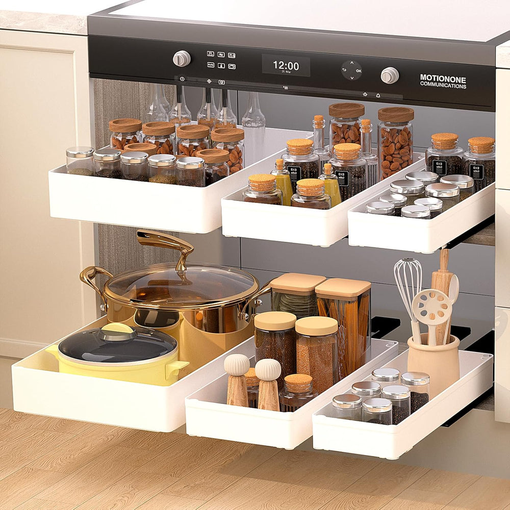 Heavy Duty Pull Out Kitchen Cabinet Organizer,ABS Material Prevent Rust Kitch...