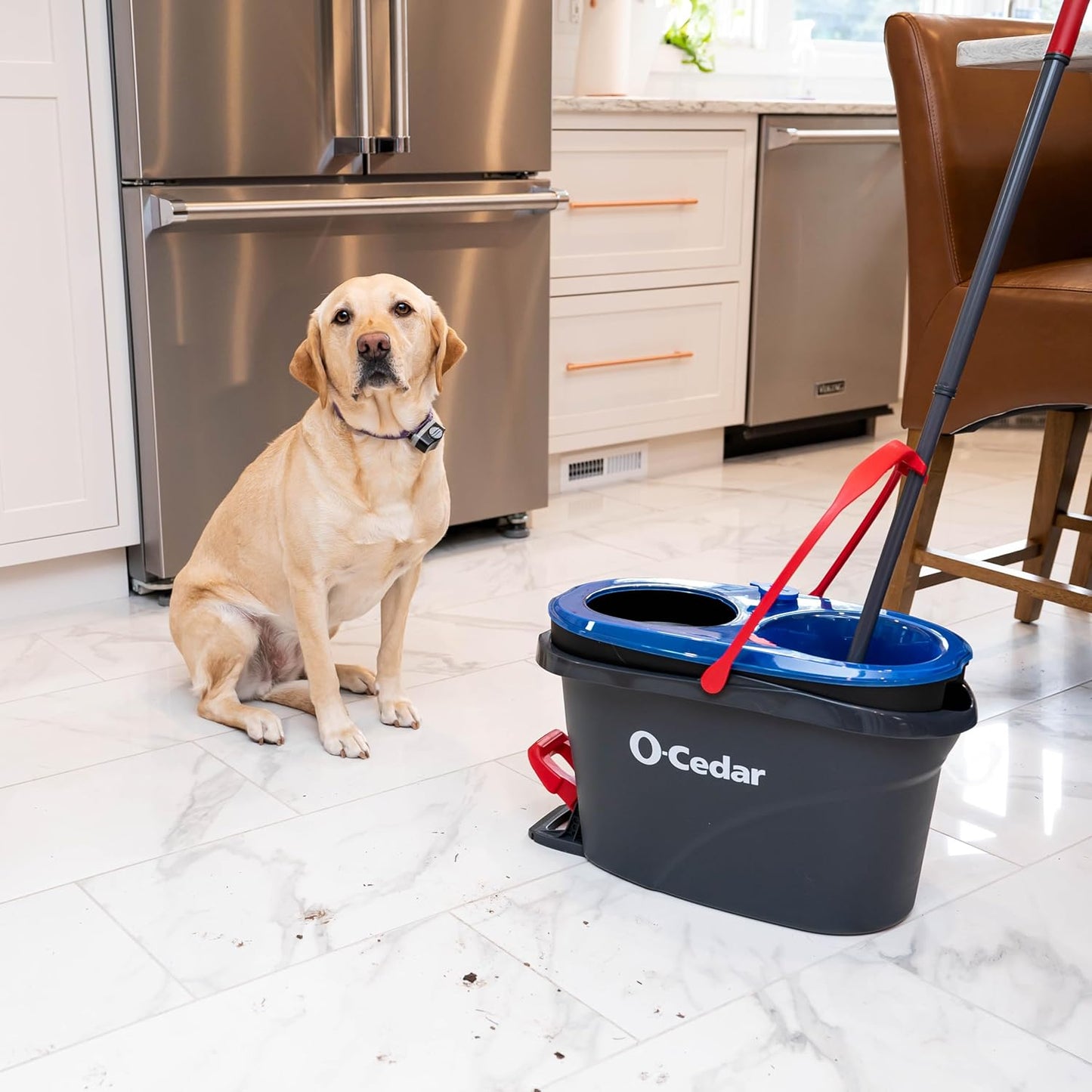 O-Cedar EasyWring RinseClean Spin Mop Microfiber Refill, 1-Pack, Blue