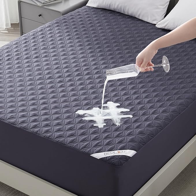 BEDLORE Waterproof Mattress Protector, Full Size Noiseless Mattress Pad by Bedlore
