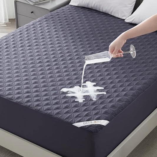 BEDLORE Waterproof Mattress Protector, King Size Noiseless Mattress Pad by Bedlore