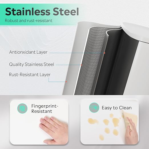 WLIVE 13 Gallon Stainless Steel Trash Can - Image 7