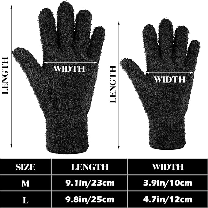 Patelai 3 Pairs Microfiber Plant Dusting Gloves Leaf Cleaning Gloves - Image 3