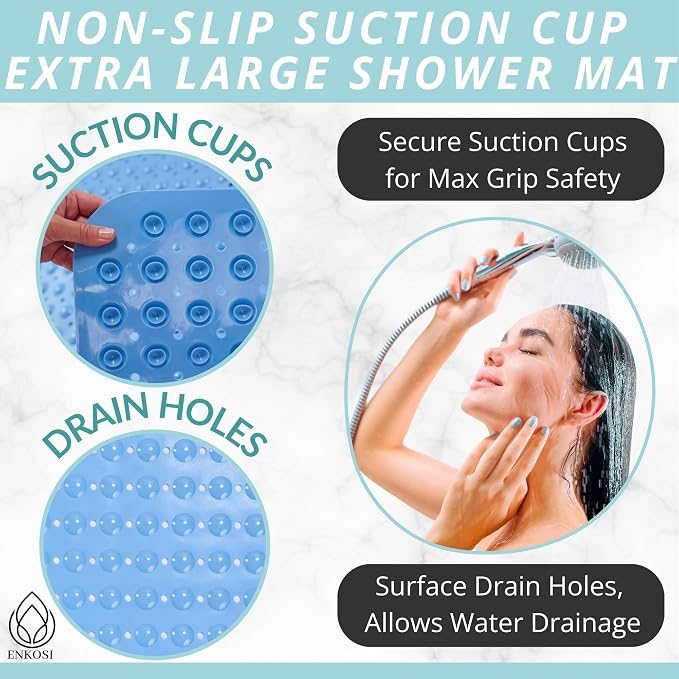 ENKOSI Extra Large Shower Mat Non Slip - Image 2