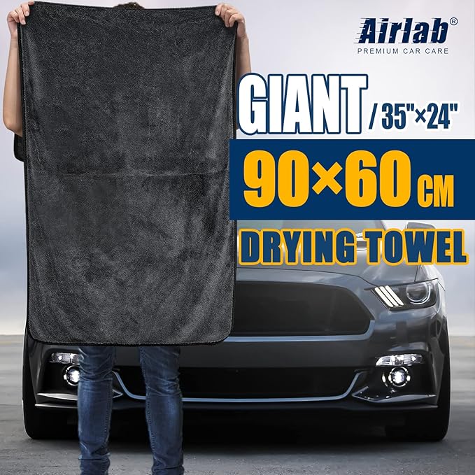 Airlab Microfiber Towels for Cars Wash Drying Extra Large Super Absorbent - Image 2