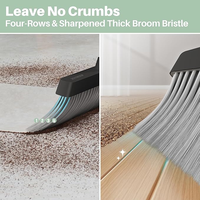 JOYMOOP Black Broom and Dustpan Set - Image 5