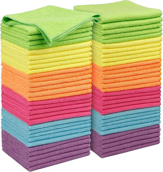 Orighty Microfiber Cleaning Cloth Pack of 60, Microfiber Towels by AllRightinOrighty