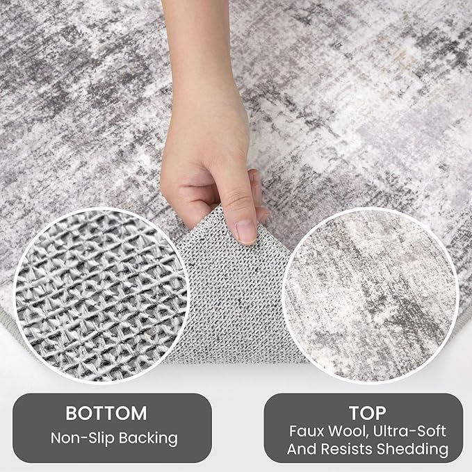 IOHOUZE Abstract Runner Rug 2x5 Ft Washable Runners - Image 6