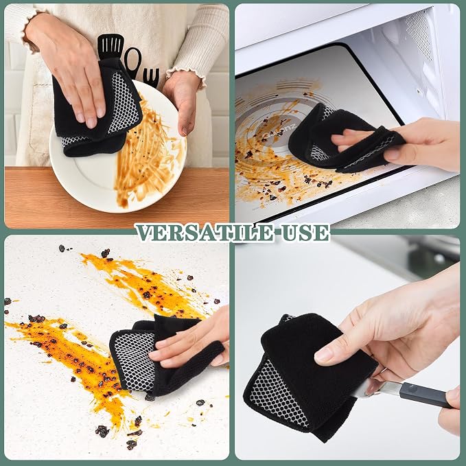 SINLAND Microfiber Dish Cloth for Washing Dishes Dish Washing Rags Best Kitchen - Image 5
