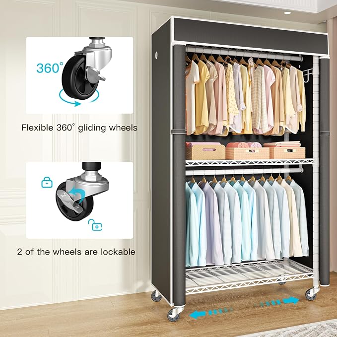 FUTASSI White Clothing Rack - Image 2