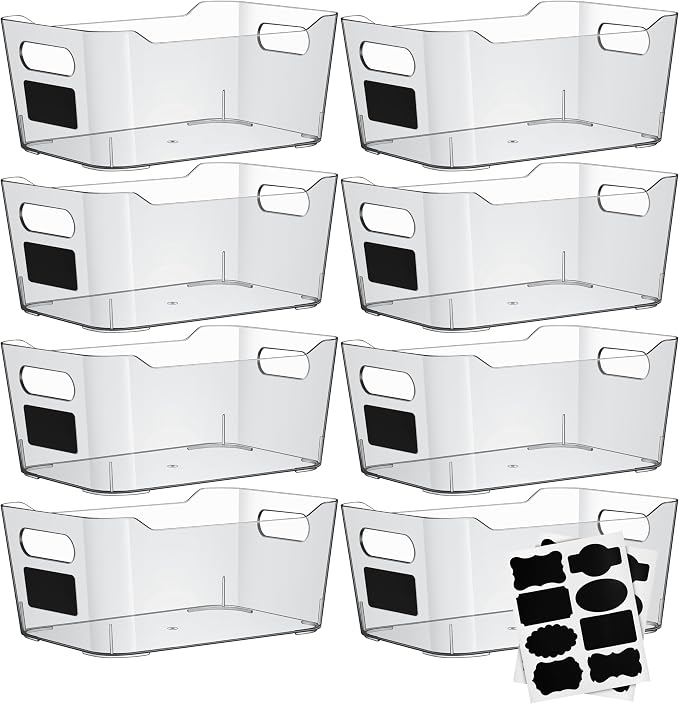 Clear Plastic Storage Bins by ShelfShaper
