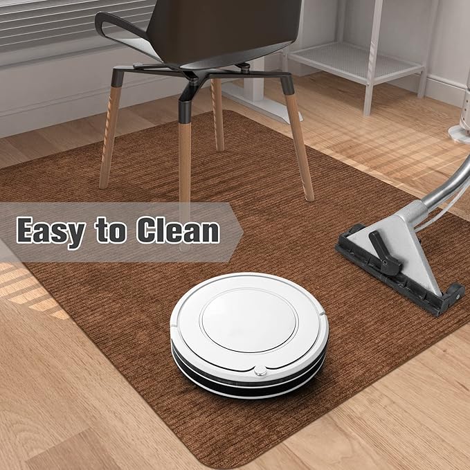 Placoot Desk Chair Mat for Hardwood Floor Corduroy Surface 1/6" Thick 55"x35" - Image 5