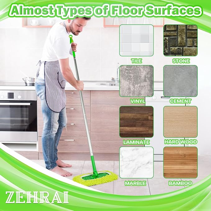 6Pcs Reusable Microfiber Mop Pads Compatible - Image 7