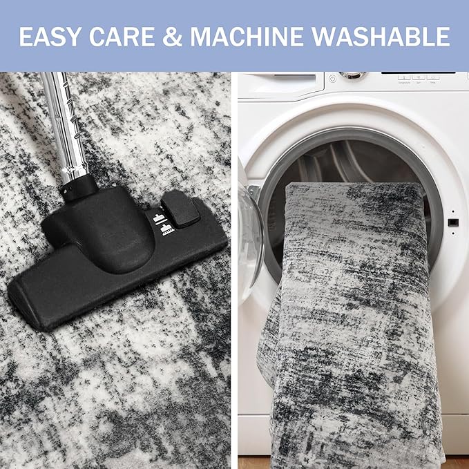 IOHOUZE Abstract Runner Rug 2x8 Ft Washable Runners - Image 3