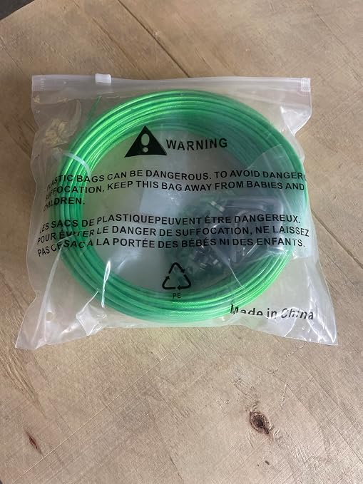 1/8" Wire Rope, 100 Ft PVC Coated Wire Cable Metal Steel Cable Trellis Kit - Image 9