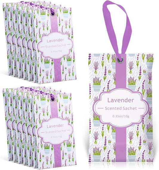 SCENTORINI Lavender Sachets for Drawers and Closets, Long-Lasting Sachets Bags by SCENTORINI
