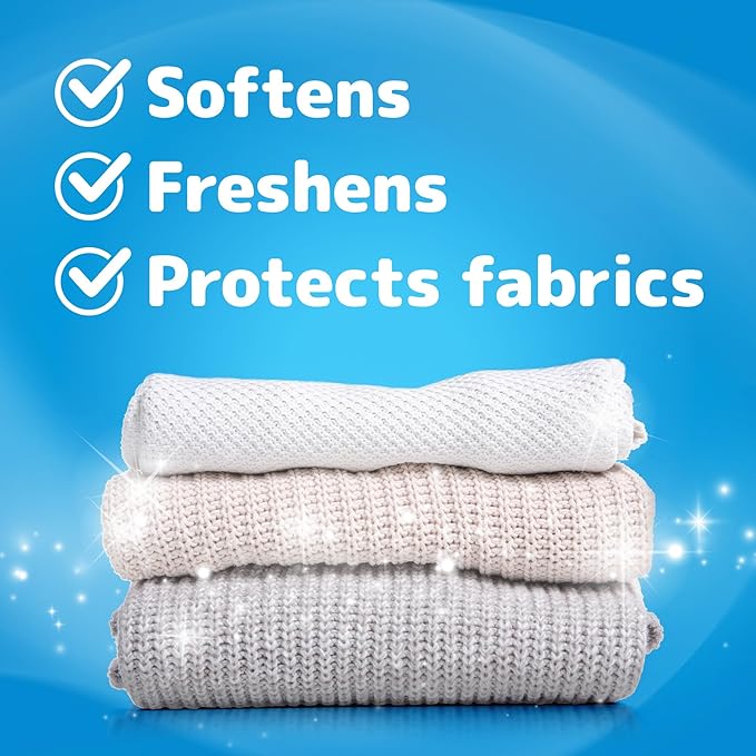 Snuggle Blue Sparkle Liquid Fabric Softener, 2X Concentrated, 200 Loads - Image 8