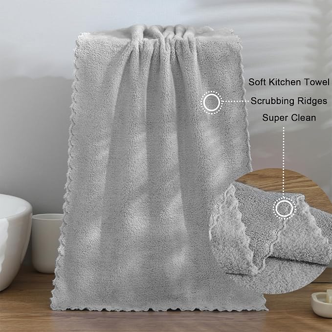 kimteny Kitchen Cloth Dish Towels, 13x28 Inches Premium Dishcloths, Super - Image 6