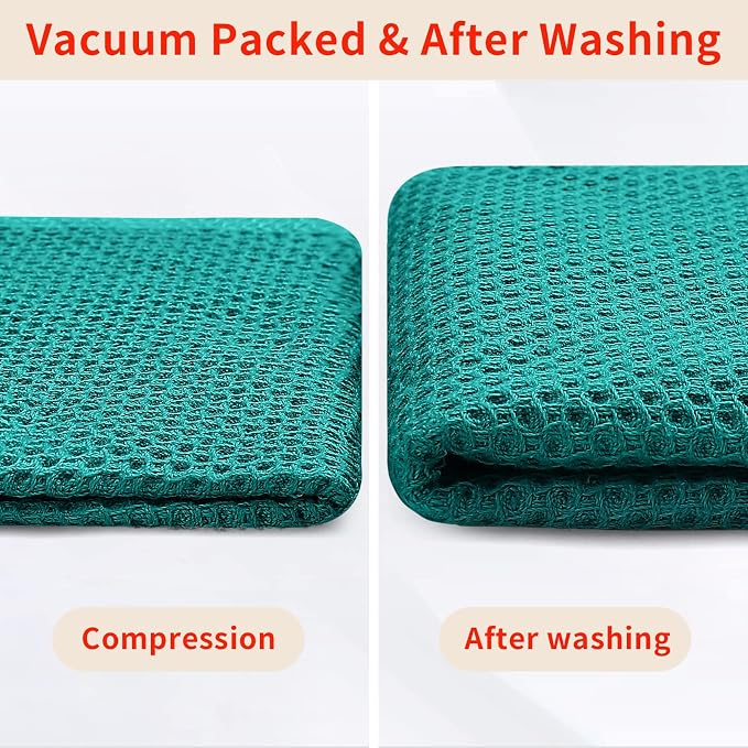 Homaxy 100% Cotton Waffle Weave Kitchen Dish Cloths, Ultra Soft Absorbent Quick - Image 7