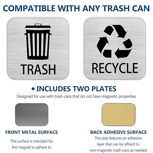 Recycle and Trash Magnets Sticker - Image 3
