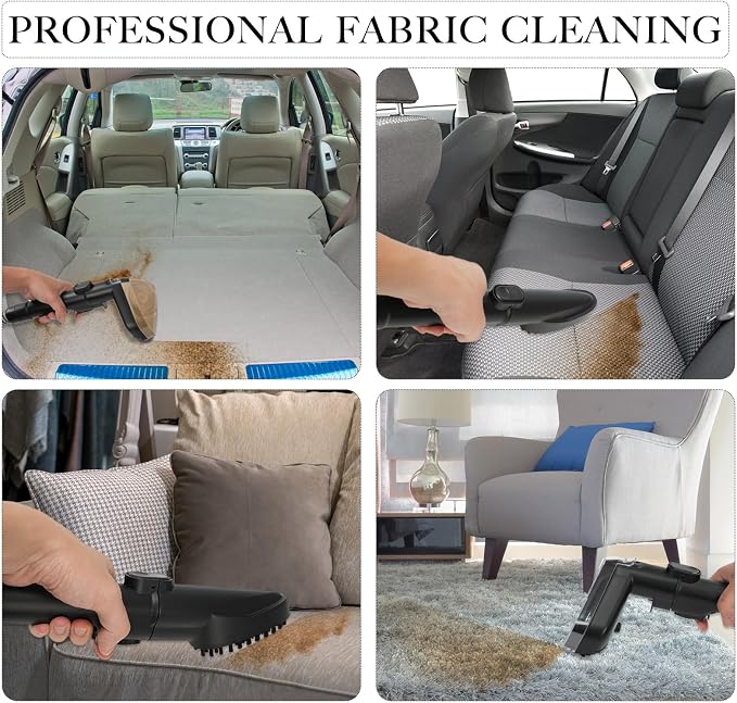 Portable Carpet and Upholstery Cleaner Machine, Deep Cleaning Carpet Shampooer - Image 7