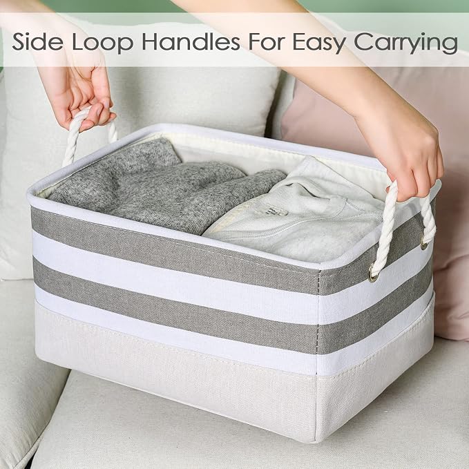 TheWarmHome Storage Basket Fabric Basket - Image 6
