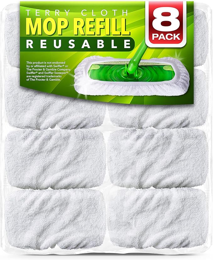 VanDuck Reusable 100% Cotton Mop Pads Compatible by VanDuck