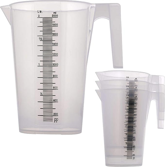 TCP Global 2 Liter Plastic Graduated Measuring and Mixing Pitcher by TCPGlobal