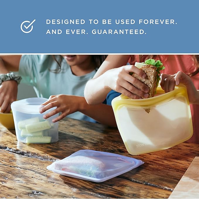Stasher Premium Silicone Reusable Food Storage Bags, Lunch Bag, Travel - Image 9