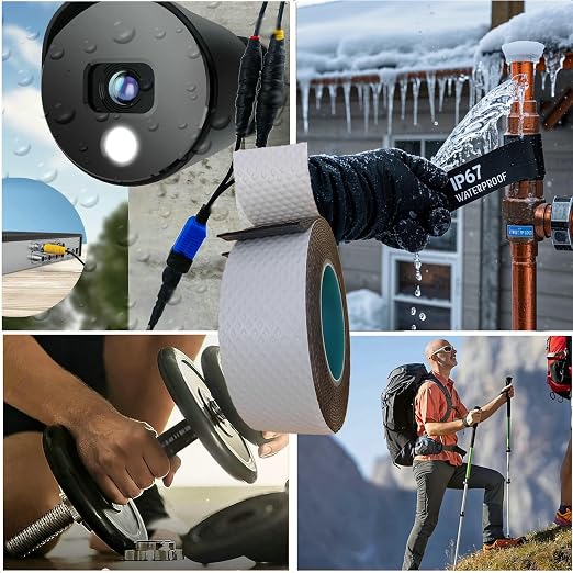 4 Rolls Butyl Rubber Self-Fusing Tape | IP67 Waterproof & 35KV Insulated | - Image 5