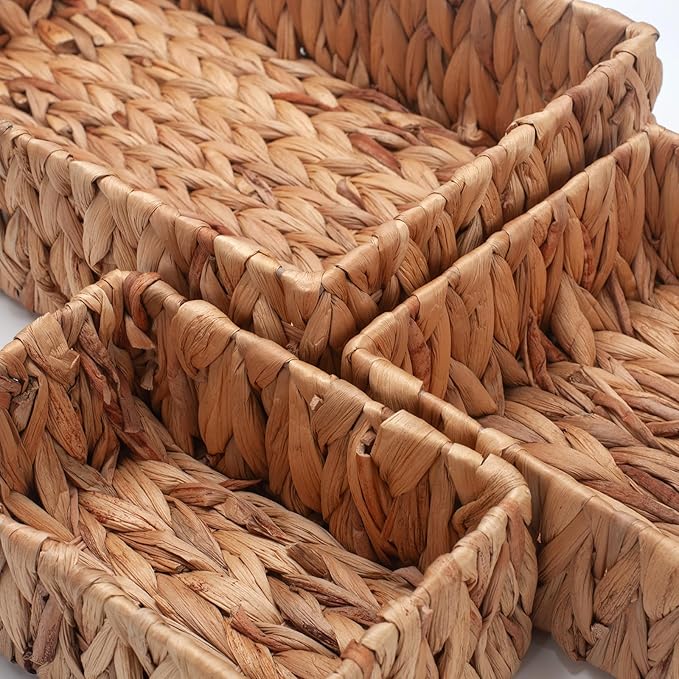 Water Hyacinth Rectangular Storage Basket - Image 5