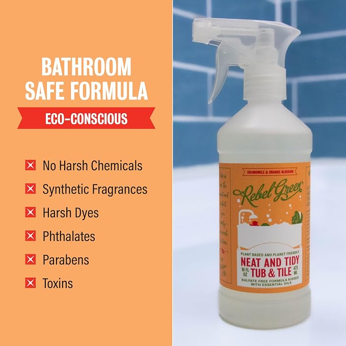 Rebel Green Neat and Tidy Tub & Tile Bathroom Cleaner Spray - Image 5