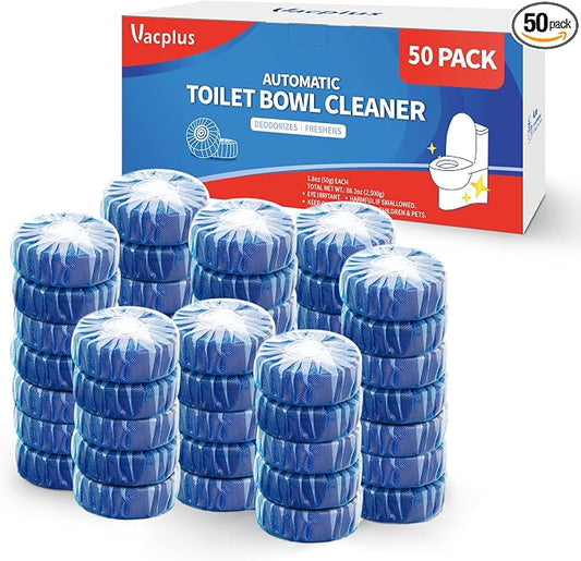 Vacplus Automatic Toilet Bowl Cleaner Tablets, Bathroom Toilet Tank Cleaner by Vacplus