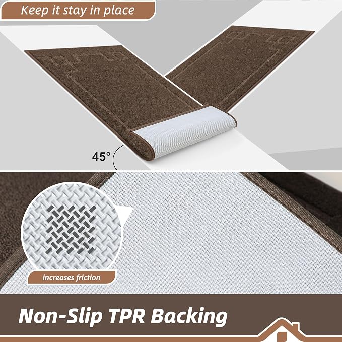 BEQHAUSE Door Mat 36" x 60", Non-Slip Door Mats Indoor Entryway Rugs Washable - Image 5