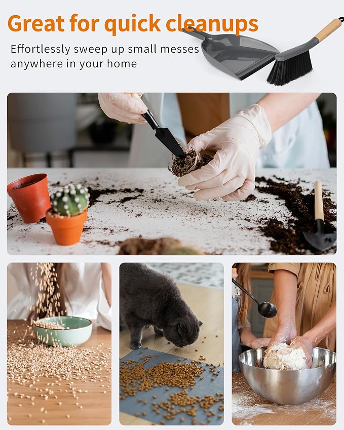 MR.SIGA Dustpan and Brush Set, Portable Cleaning Brush and Dustpan Combo - Image 7
